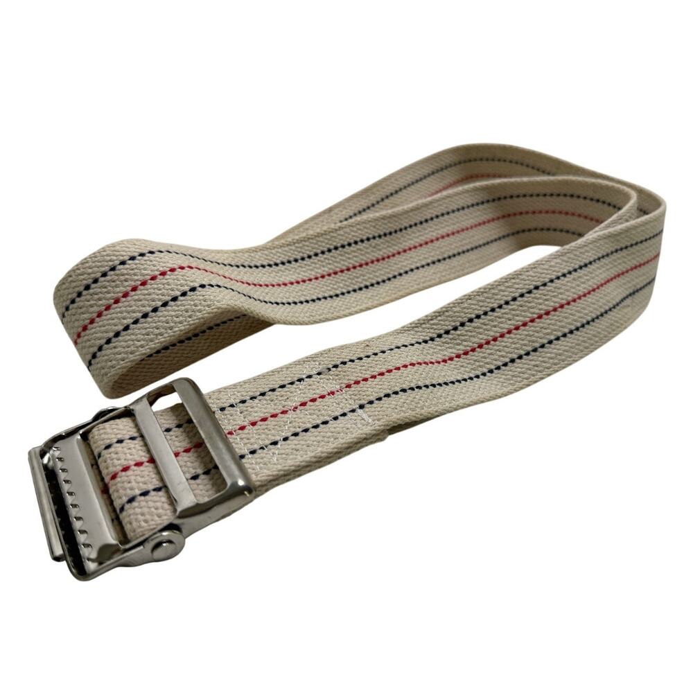 COW&COW Gait Transfer Belt, White, 60" length